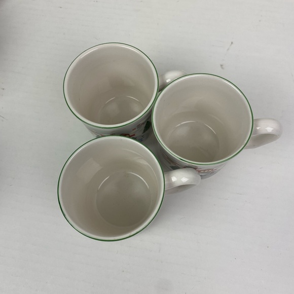 Sanyo Korea Coffee Cup Mug 3900 Silent Night Lot of 3 Christmas Winter Holiday - Picture 2 of 8